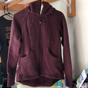 Lululemon zip up hoodie, size 6
